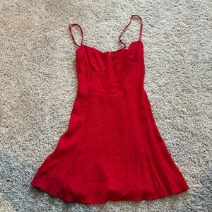 Reformation Vibrant Red Dress